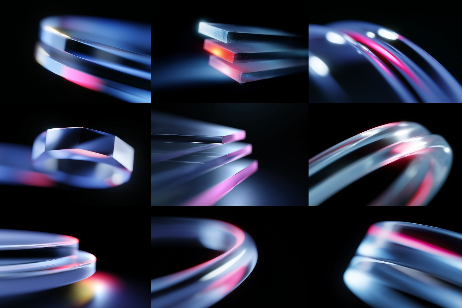 24 Translucent Glass Backgrounds