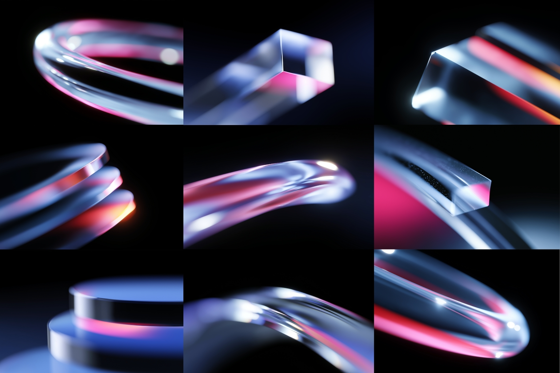 24 Translucent Glass Backgrounds