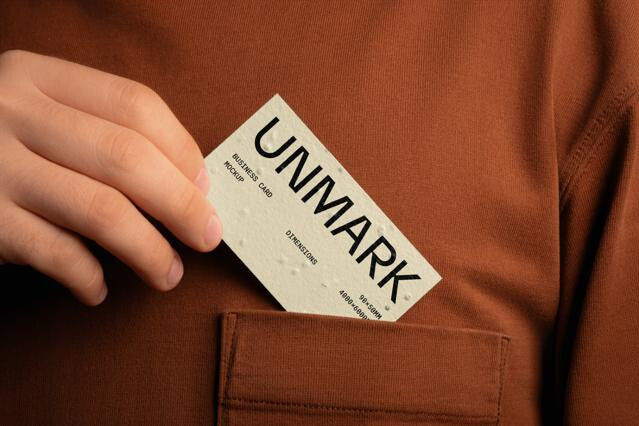 Business Card Mockup in Shirt Pocket