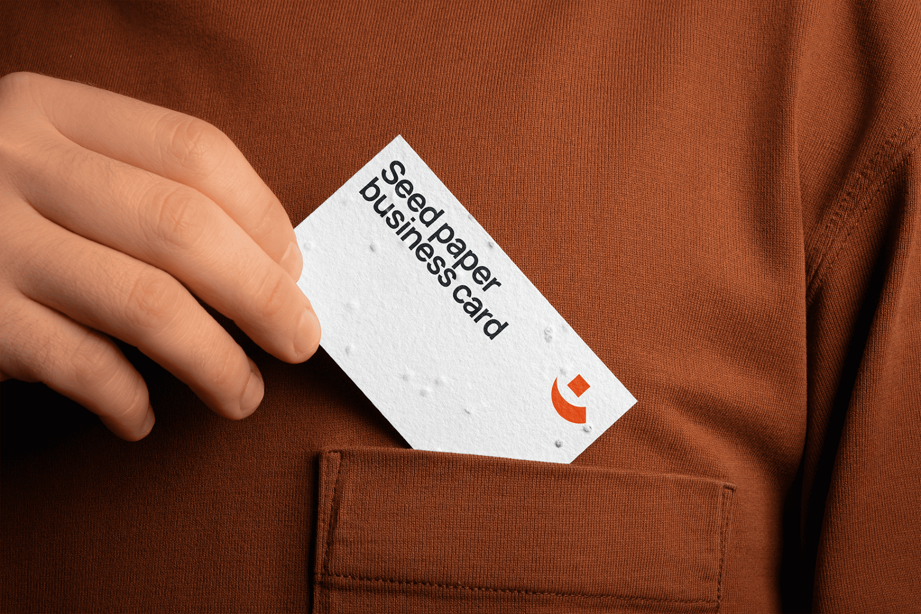 Business Card Mockup in Shirt Pocket