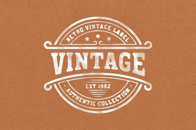Vintage Stamp Effect