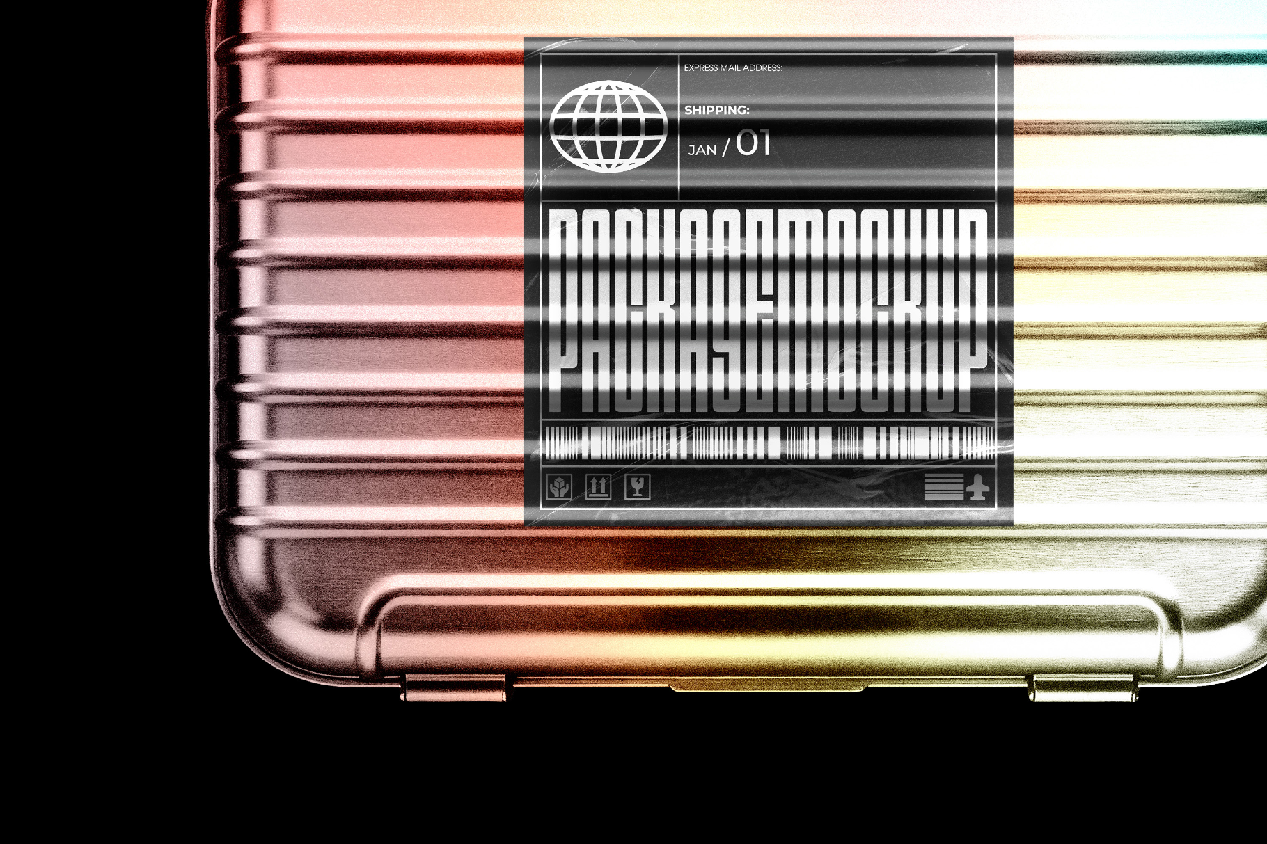 Metal Case Package Mockup