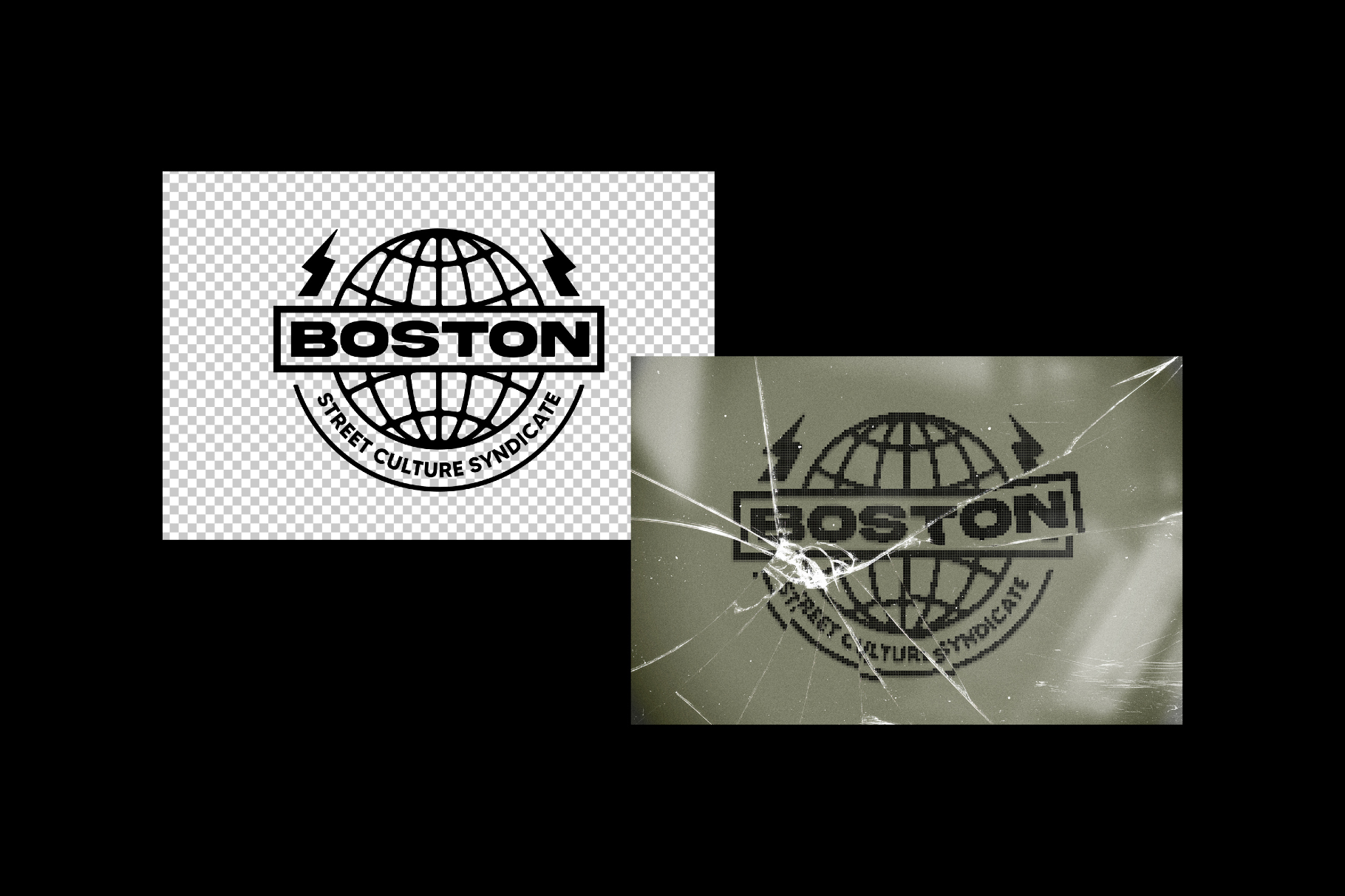 Broken Screen Text & Logo Effect