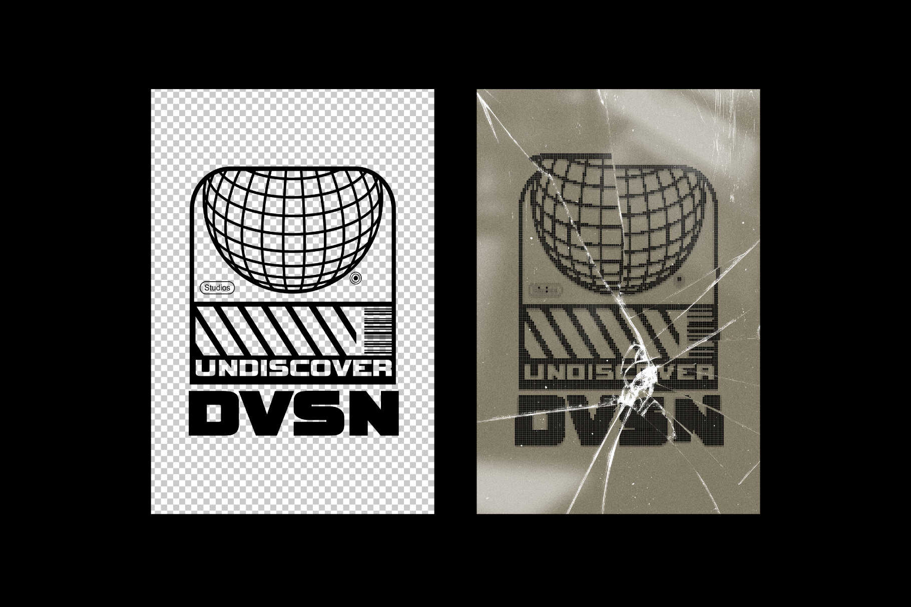 Broken Screen Text & Logo Effect