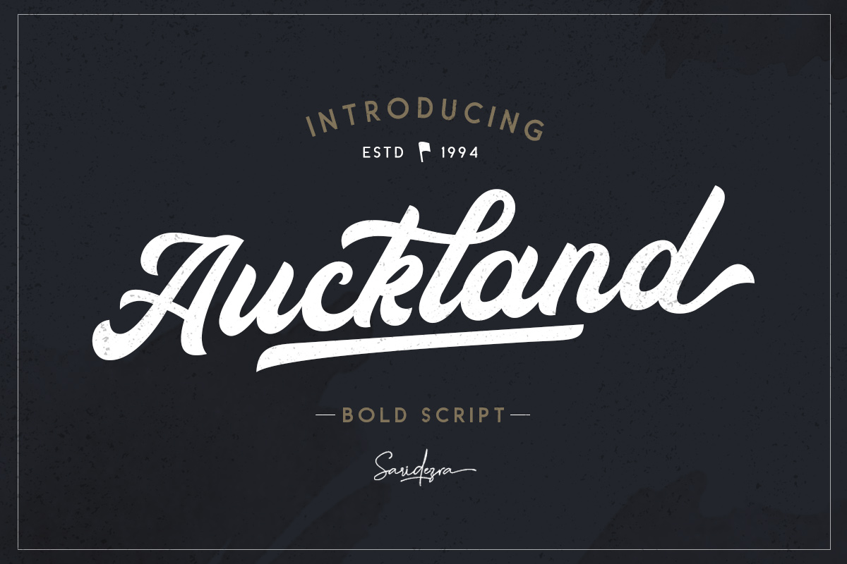 Auckland - Bold Script Font