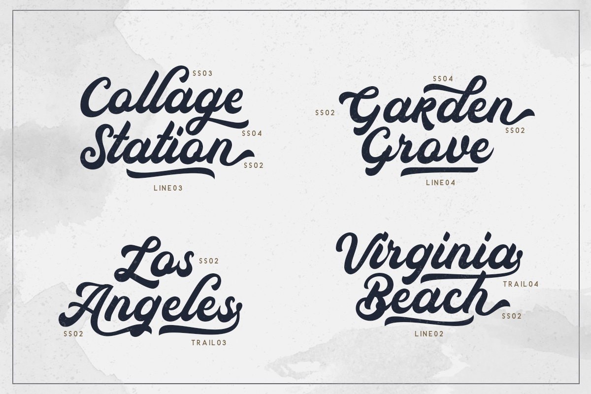 Auckland - Bold Script Font
