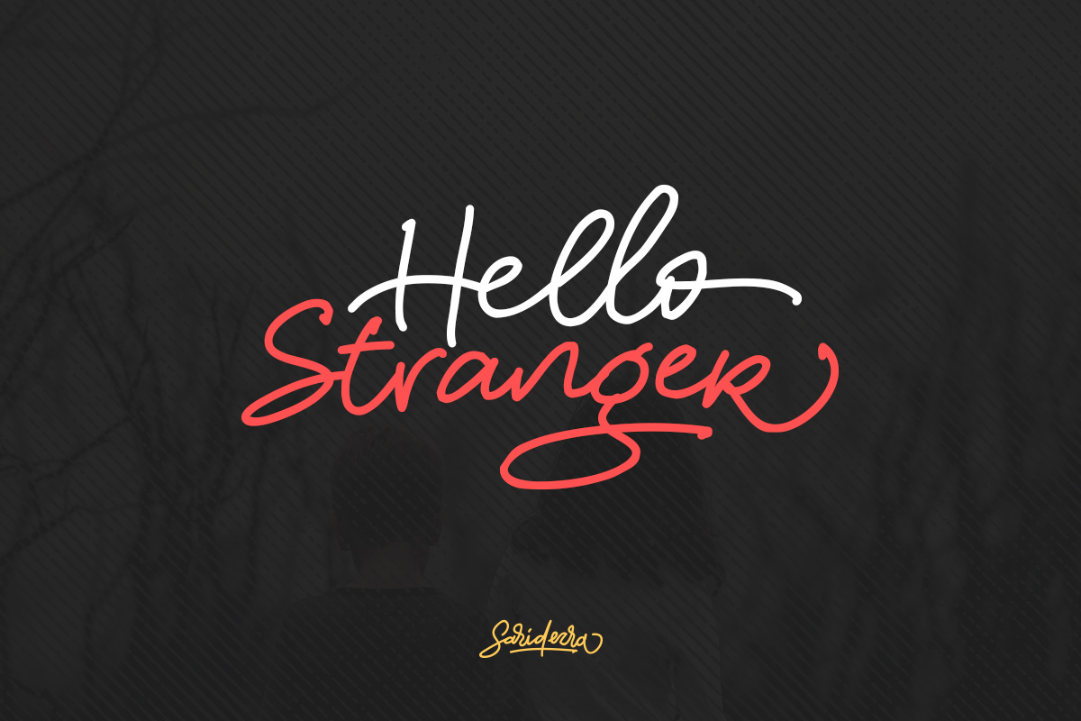 Hello Stranger - Handwritten Font