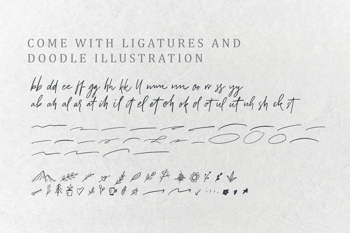 Aurelie Smith Signature Font + Extra