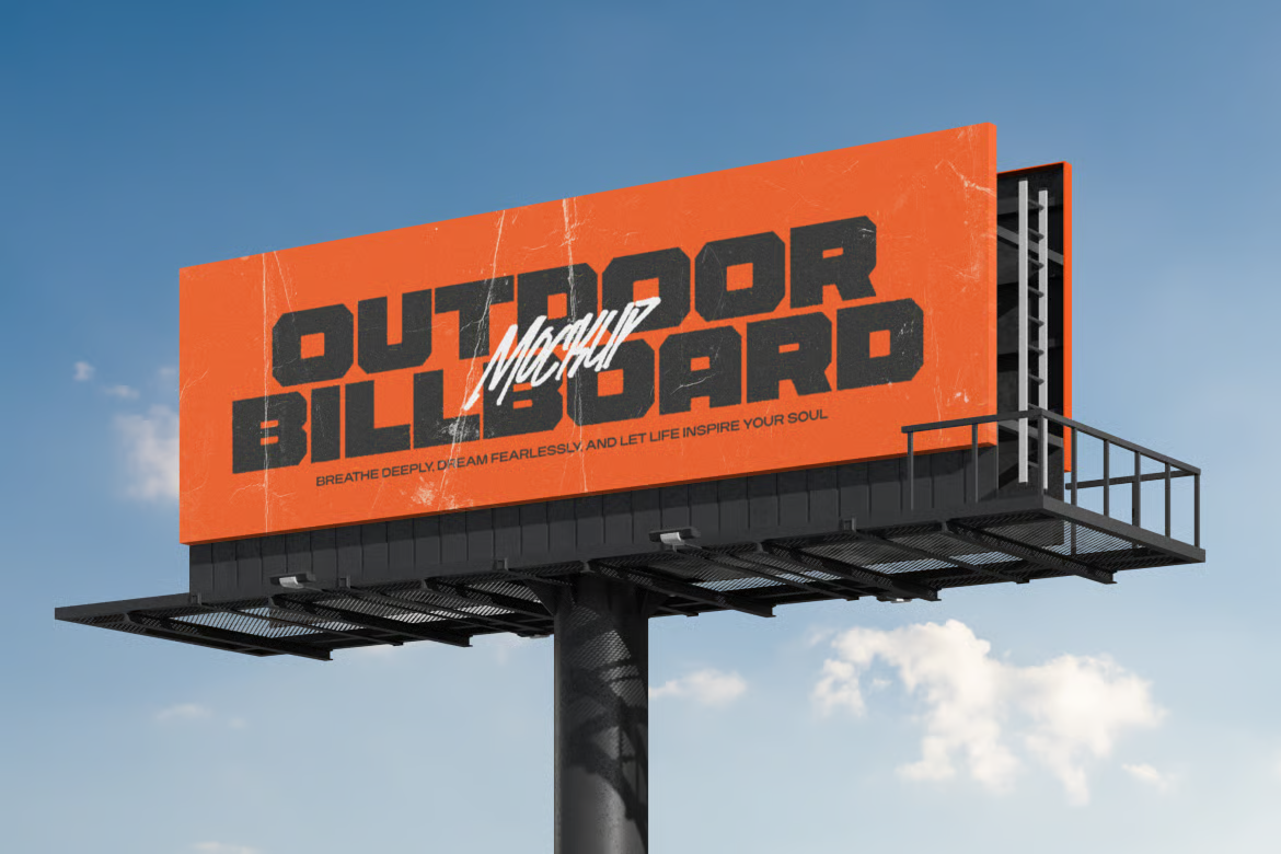Outdoor Billboard Mockup