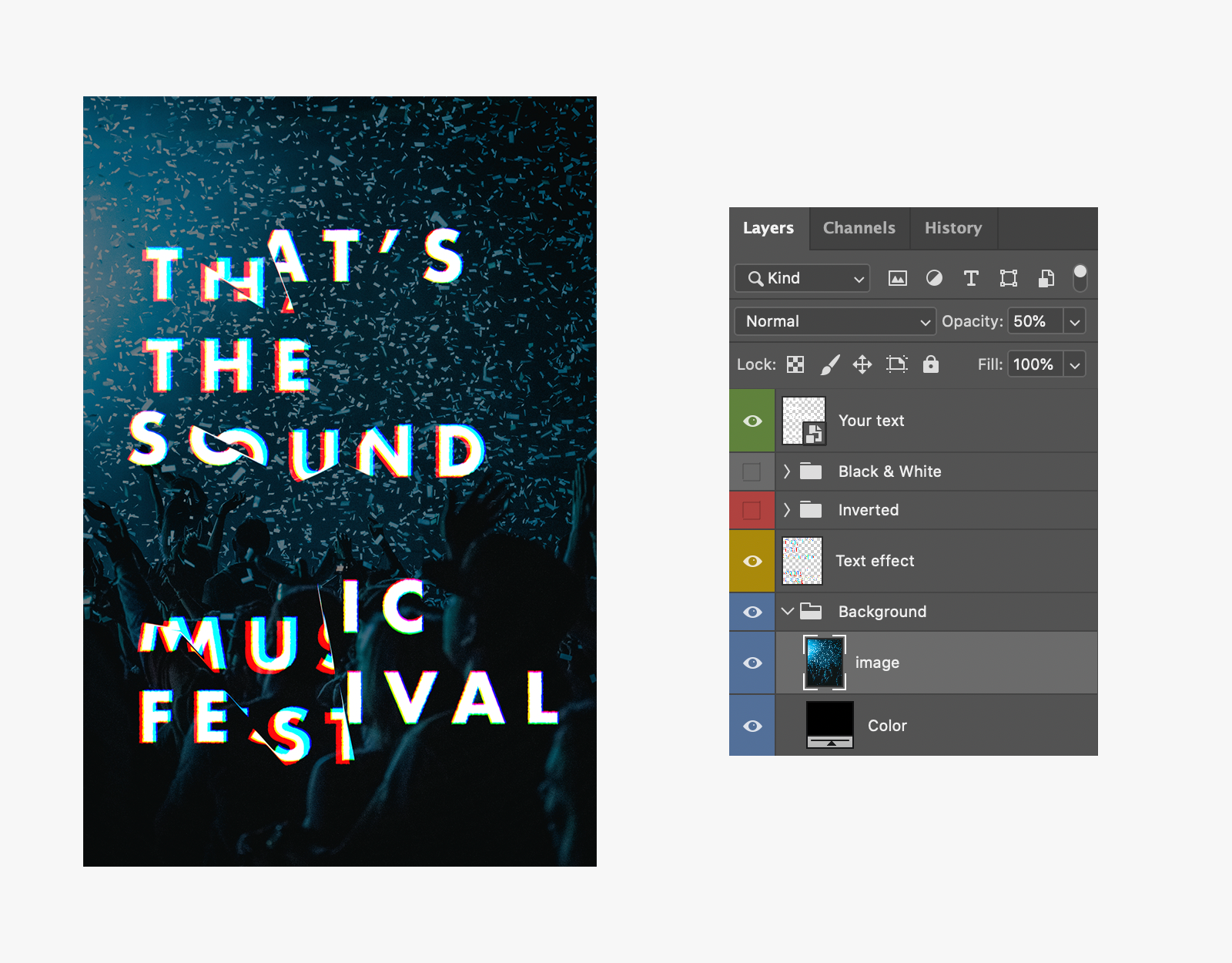 How to Create an Easy Digital Glitch Text Effect in Adobe