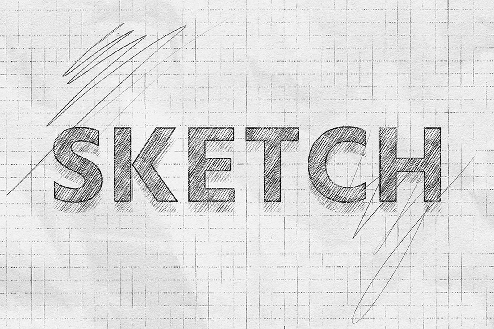 Download Pencil Sketch Text Effect